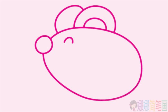 老鼠简笔画,可爱的老鼠简笔画简单画法步骤教程及图片大全