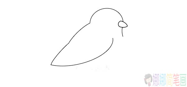 可爱黄鹂鸟简笔画步骤图片教程