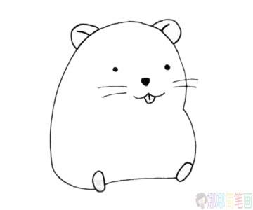 卡通仓鼠简笔画步骤,卡通仓鼠简笔画图片大全