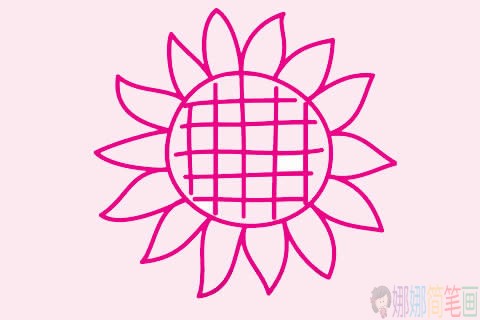 向日葵简笔画画法,向日葵简笔画步骤大全