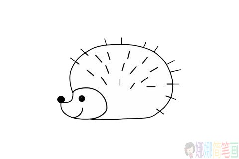 刺猬简笔画步骤,刺猬简笔画图片大全