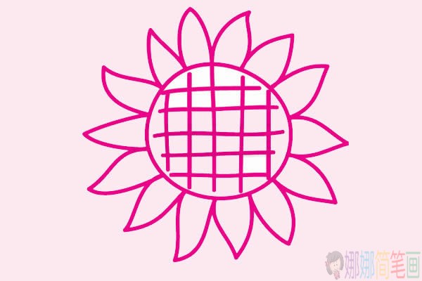 向日葵简笔画画法,向日葵简笔画步骤大全