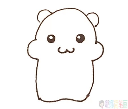 可爱的仓鼠简笔画步骤,仓鼠简笔画图片大全