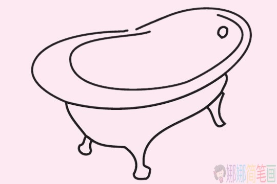 浴缸简笔画画法,浴缸简笔画图片大全
