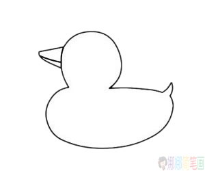 简单的鸭子简笔画画法,简单的鸭子简笔画步骤