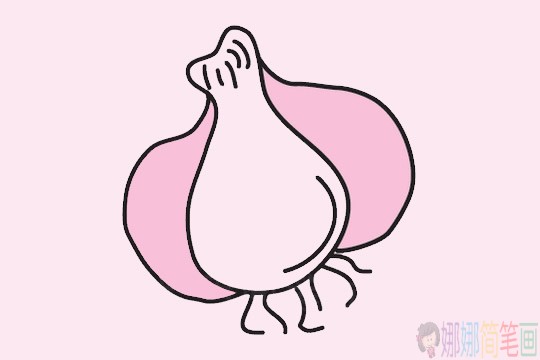 蒜头简笔画图片大全,简笔画大蒜该怎么画