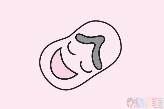 人字拖简笔画画法,人字拖简笔画图片大全