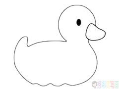 小鸭子简笔画的简单画法步骤图片大全