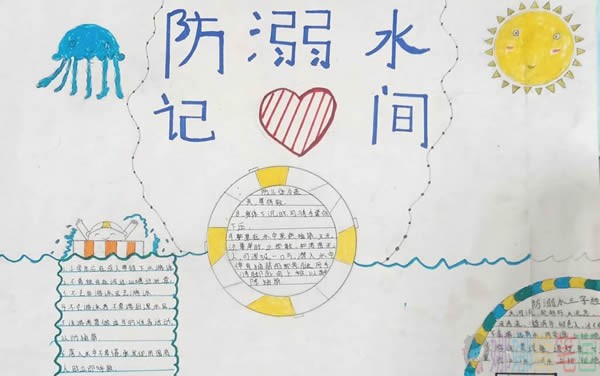 珍爱生命预防溺水手抄报