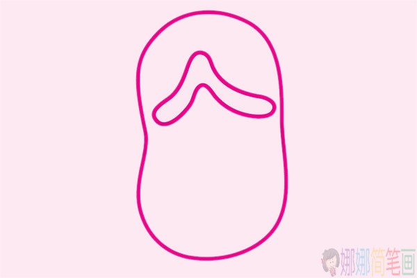 人字拖简笔画画法,人字拖简笔画图片大全