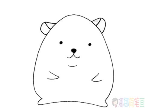 卡通仓鼠简笔画步骤,卡通仓鼠简笔画图片大全