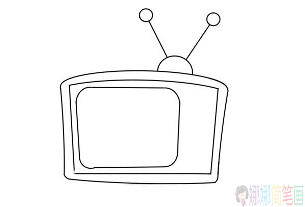旧电视简笔画步骤,旧电视简笔画图片大全