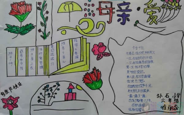 感恩母亲节手抄报图片大全
