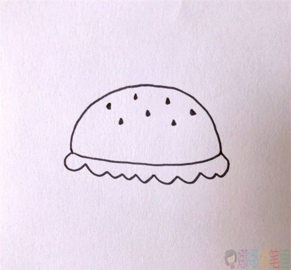 汉堡简笔画教程，汉堡简笔画教程图片