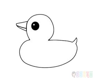 简单的鸭子简笔画画法,简单的鸭子简笔画步骤