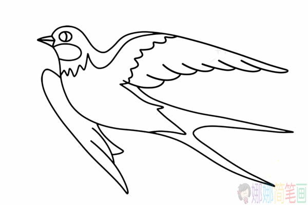 漂亮的小燕子简笔画步骤,小燕子简笔画图片