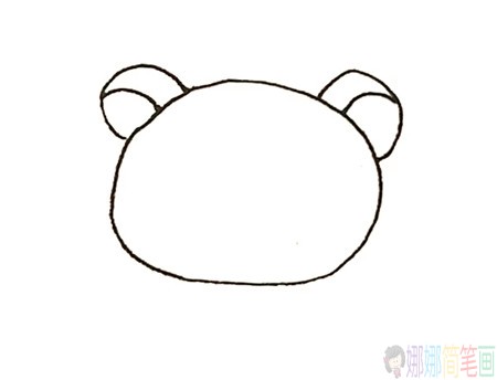 轻松熊简笔画步骤,轻松熊简笔画图片大全