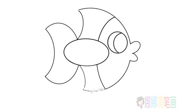 热带鱼简笔画图片大全彩色