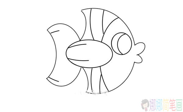 热带鱼简笔画图片大全彩色