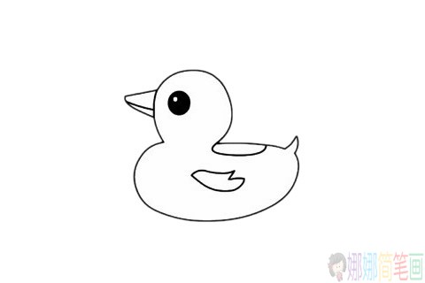 简单的鸭子简笔画画法,简单的鸭子简笔画步骤