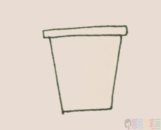 垃圾桶简笔画彩色画法,垃圾桶简笔画步骤图解教程