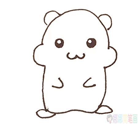 可爱的仓鼠简笔画步骤,仓鼠简笔画图片大全