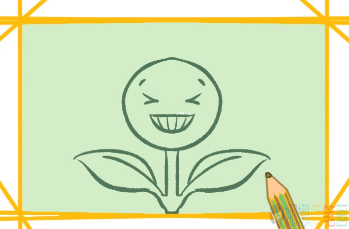 开心的向日葵简笔画要怎么画