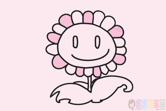 向日葵简笔画画法,向日葵简笔画步骤大全