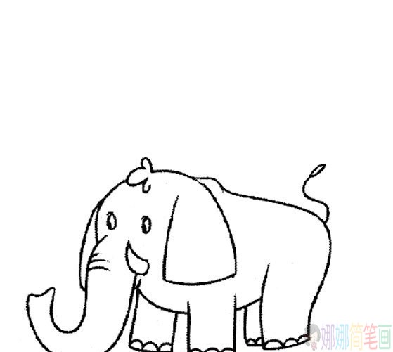 大象儿童简笔画图组图