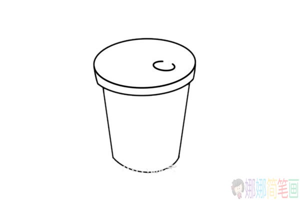一杯可乐简笔画步骤,可乐简笔画图解教程