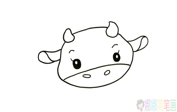 QQ红包牛简笔画怎么画,qq红包牛的简笔画画法步骤图片大全
