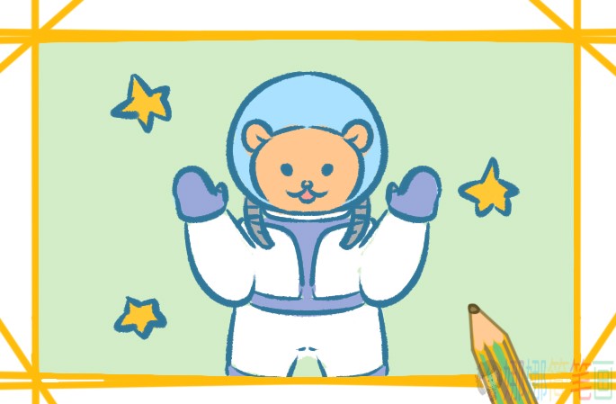 宇宙航天员简笔画图片教程