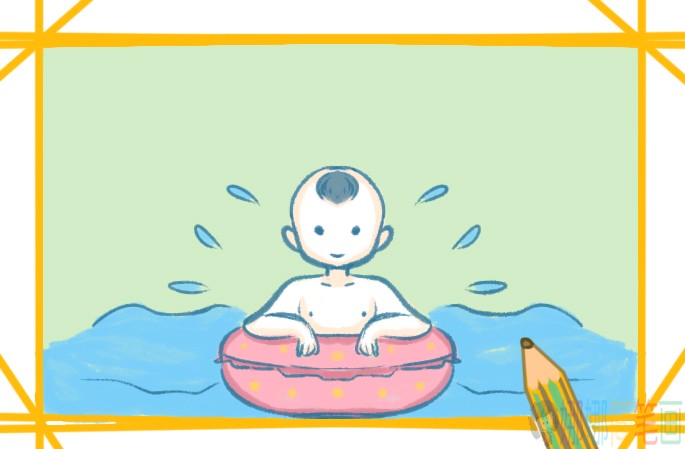 夏天游泳简笔画要怎么画