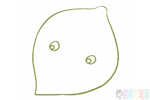 卡通柠檬简笔画的画法步骤图解教程及图片大全