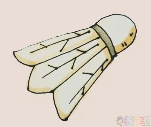 羽毛球简笔画步骤,羽毛球简笔画图片大全