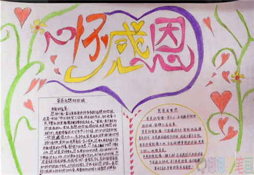 以父亲节为主题的手抄报作品图片