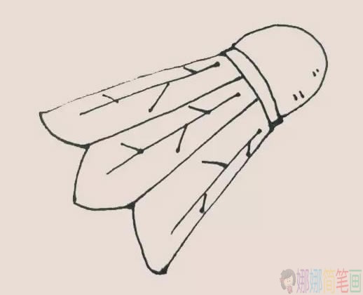 羽毛球简笔画步骤,羽毛球简笔画图片大全