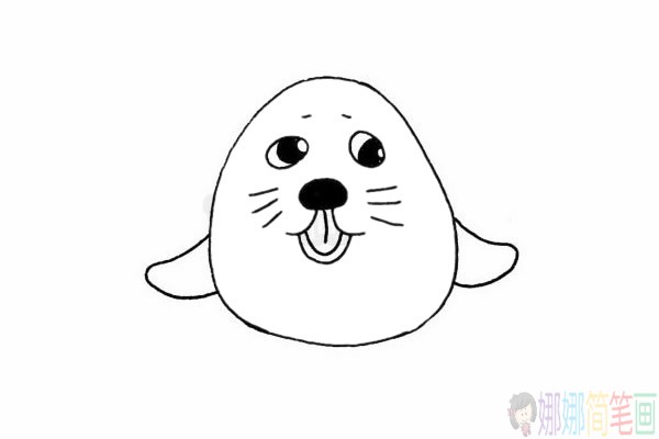 简单的海豹简笔画步骤,海豹简笔画图片大全