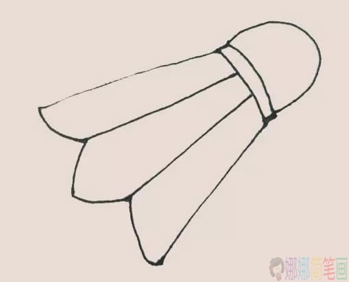 羽毛球简笔画步骤,羽毛球简笔画图片大全