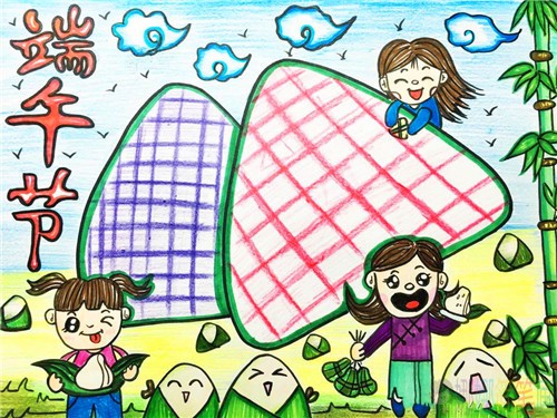 简单好看的小学生端午节手抄报作品图片