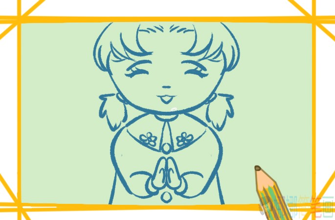 微笑的女生简笔画要怎么画