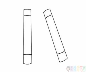 双节棍简笔画步骤,双节棍简笔画图片大全