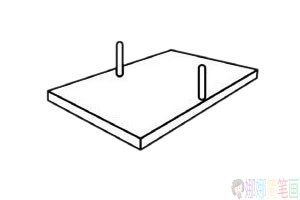 乒乓球桌简笔画步骤,乒乓球桌简笔画图片大全