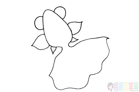 卡通金鱼简笔画步骤,金鱼简笔画图片大全
