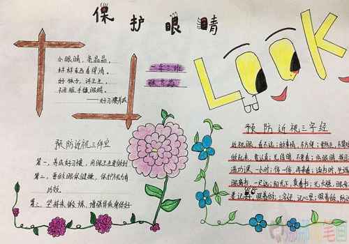 爱护保护眼睛手抄报图,爱护保护眼睛手抄报图获奖作品