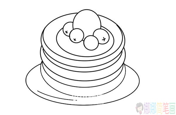 彩色煎饼简笔画图片