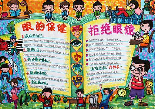 爱护保护眼睛手抄报图,爱护保护眼睛手抄报图获奖作品