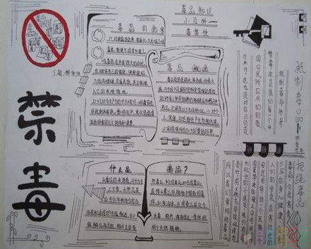 禁毒手抄报优秀获奖作品鉴赏