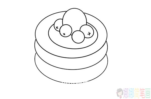 彩色煎饼简笔画图片