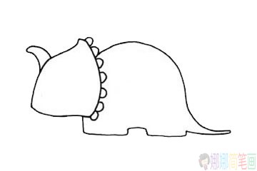 简笔画小恐龙可爱,恐龙简笔画图片大全